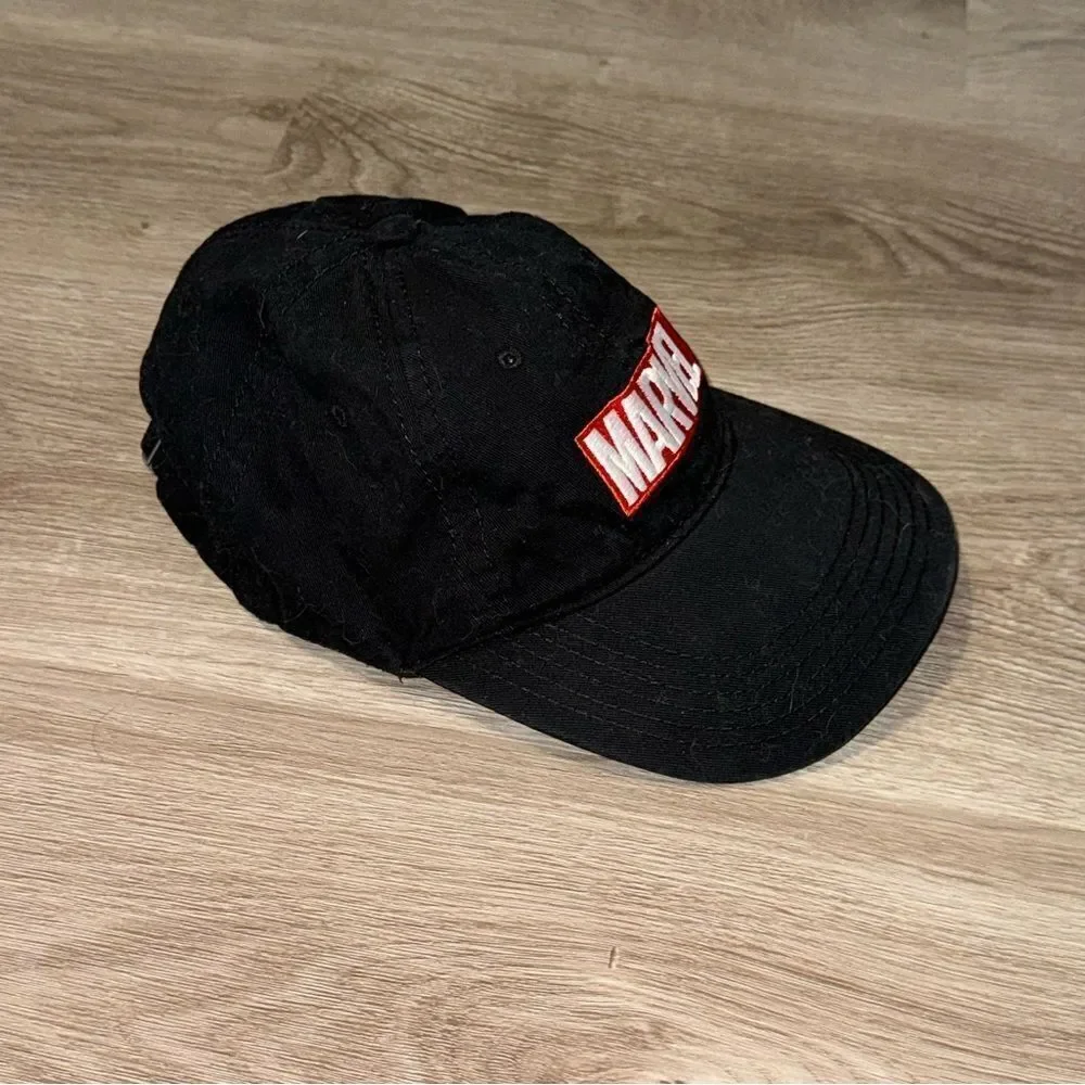 Kid's Marvel Black Baseball Hat